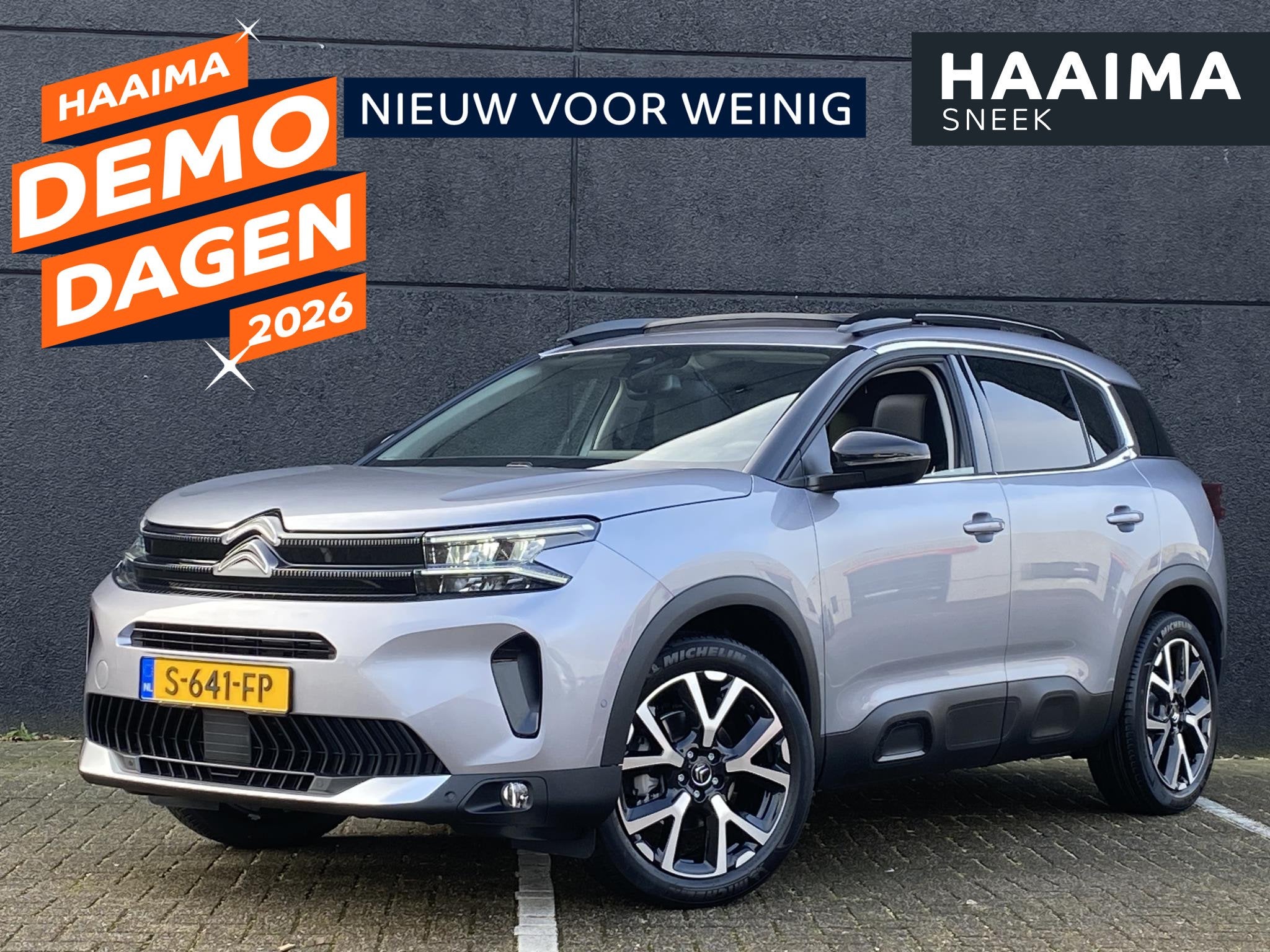 Citroen C5 Aircross 1.2T Automaat Shine | Demo | Schuif-/kan, Auto's, Citroën, 15 km/l, Gebruikt, 1199 cc, C5 Aircross