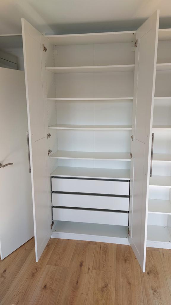 IKEA PAX Kasten (4 stuks) met Grimo deuren, Ophalen, Met deur(en), 200 cm of meer, Zo goed als nieuw