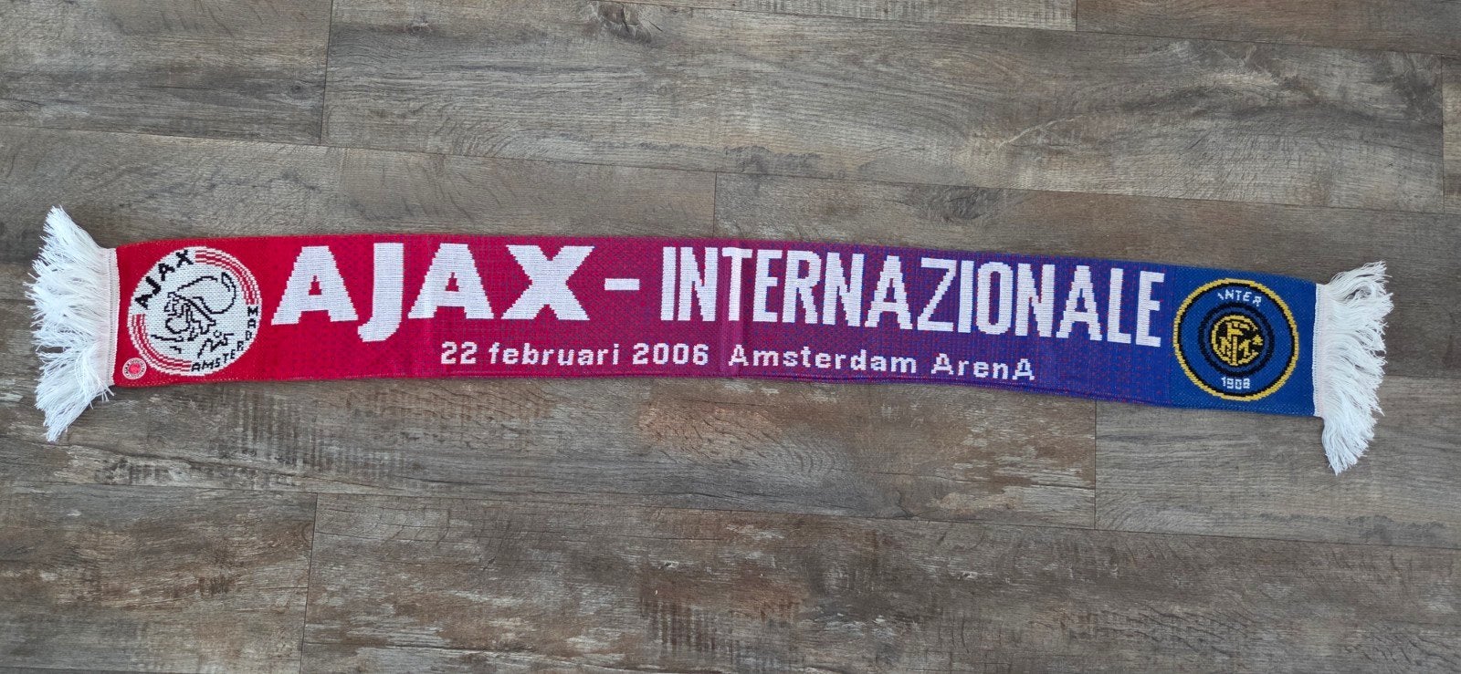 Sjaal Ajax - Internazionale, Ophalen of Verzenden, Zo goed als nieuw, Ajax, Vaantje of Sjaal