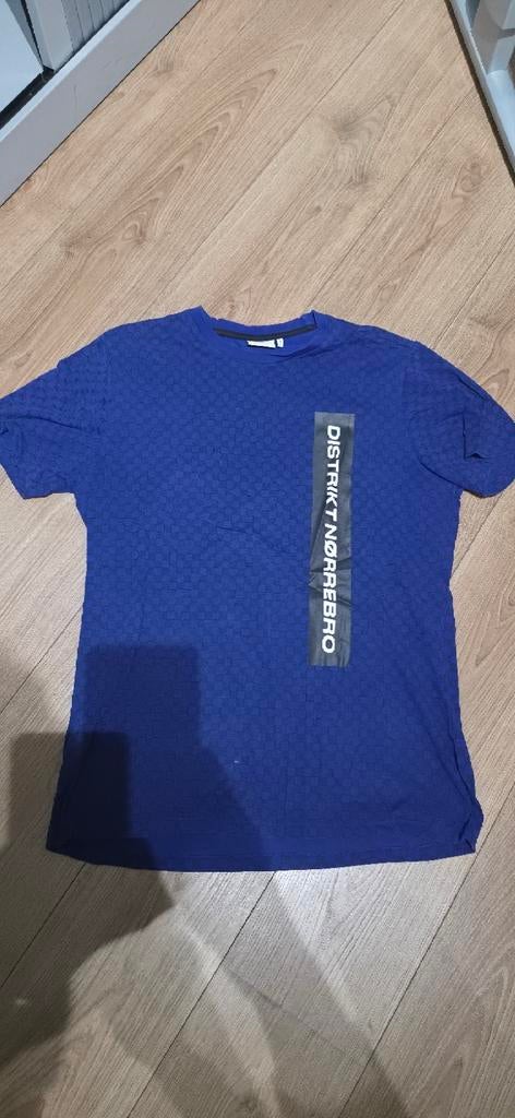 Distrikt Nørrebro Blauw T-shirt met korte mouwen, Maat 52/54 (L), Blauw, Ophalen of Verzenden, Distrikt Nørrebro