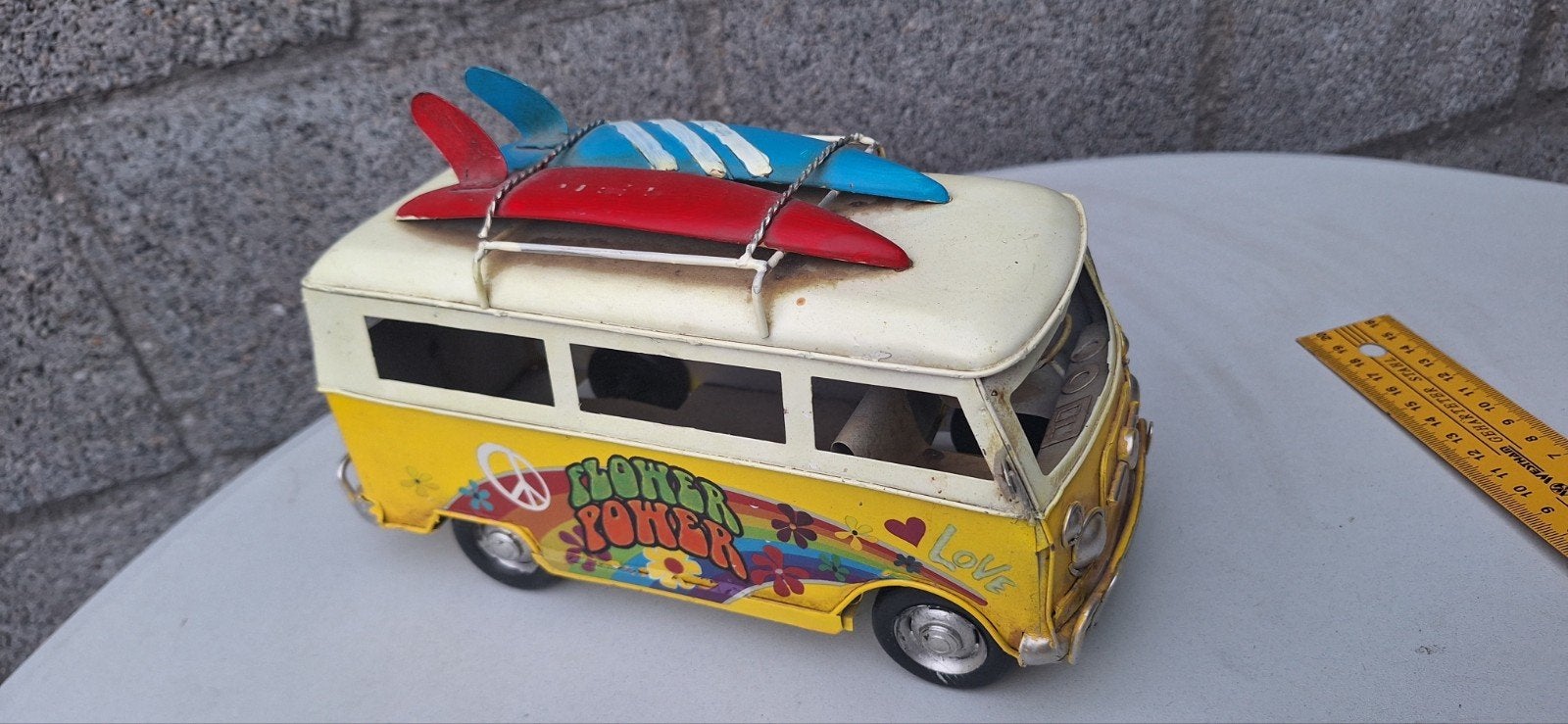 Volkswagen bus metaal (12426), Ophalen of Verzenden, Zo goed als nieuw, Auto's