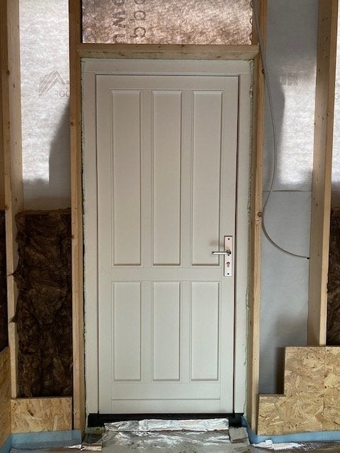 Nieuwe Buitendeur met Kozijn en dorpel, Ophalen, Nieuw, Buitendeur, Hout
