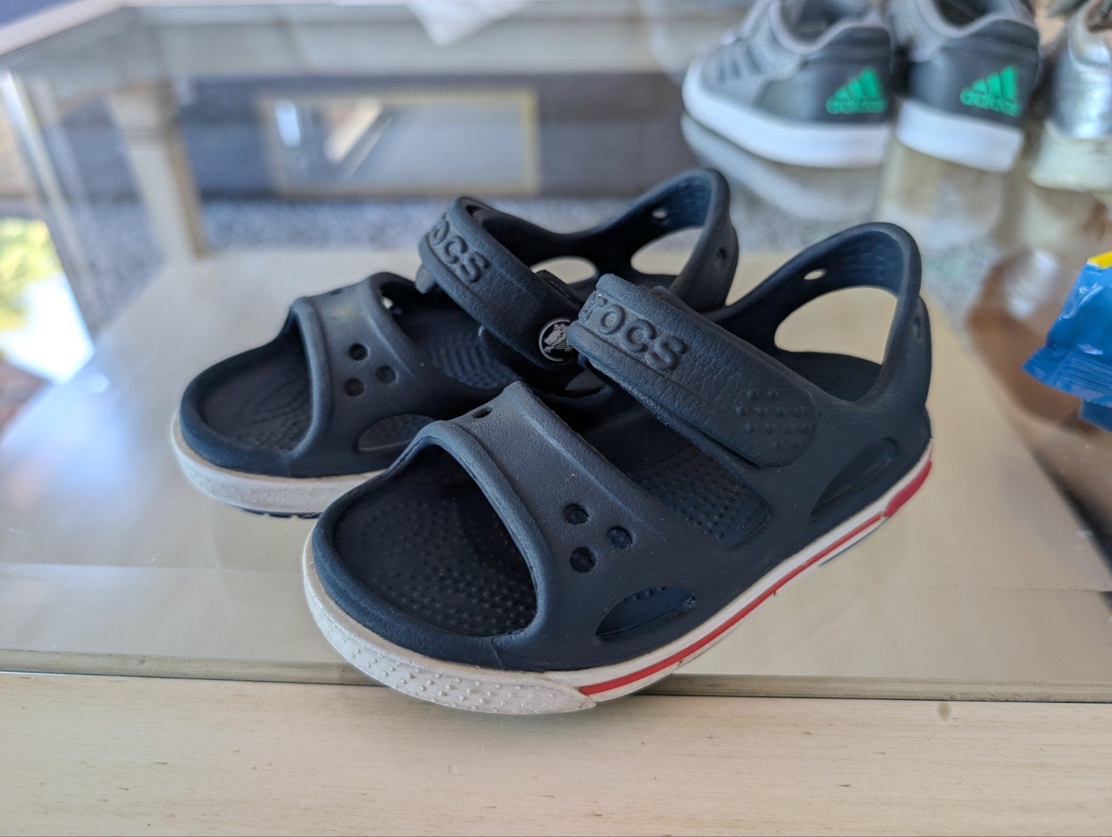 Crocs Baby Kindersandalen Maat C7 (23/24), Gebruikt, Crocs, Jongen of Meisje, Schoenen