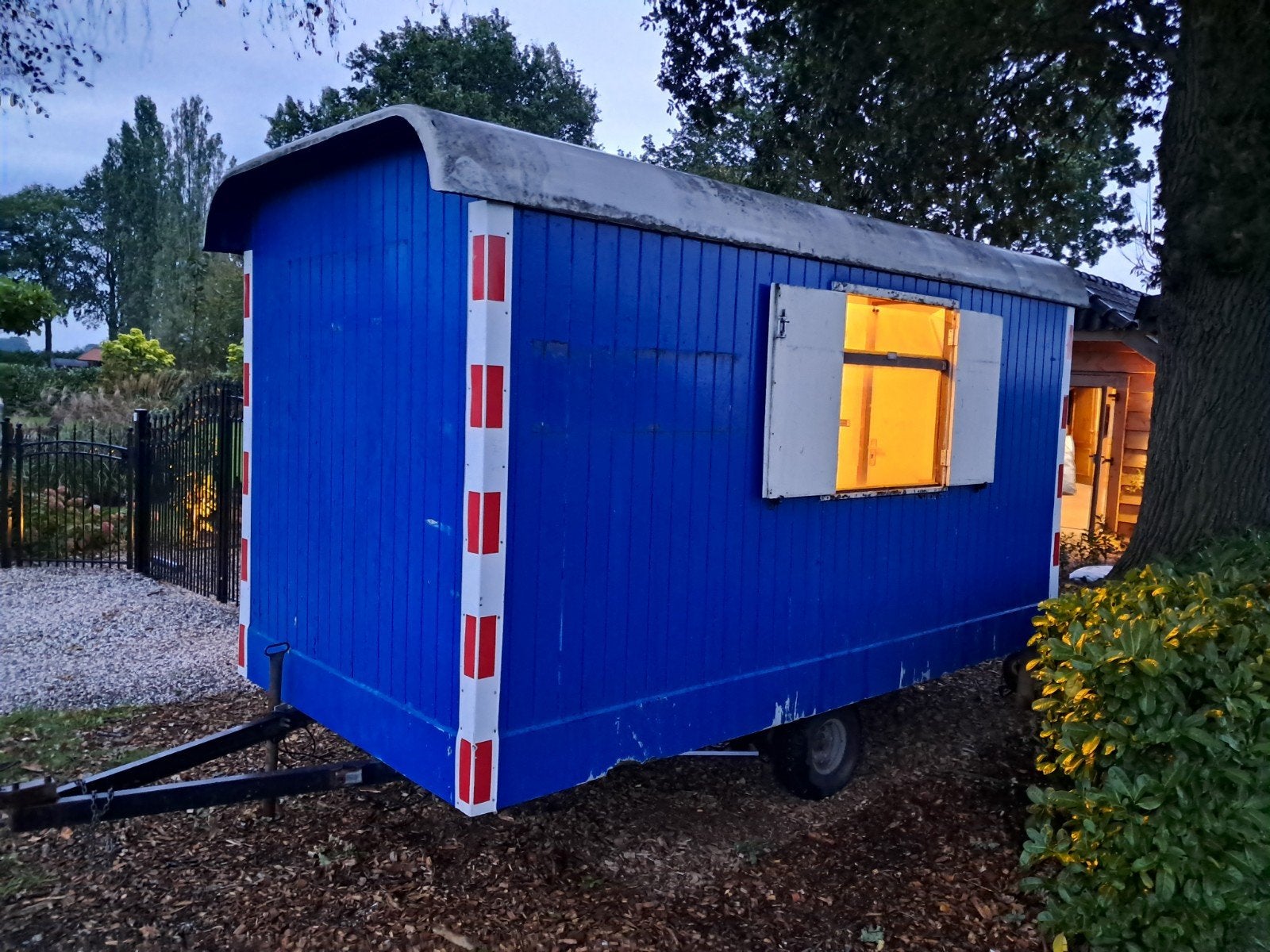 pipowagen bouwkeet schaftkeet opknapper, Ophalen, Gebruikt