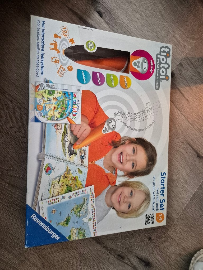 Tip toi starters set Wereld Atlas, Kinderen en Baby's, Ophalen, Zo goed als nieuw, Taal en Lezen, Met geluid