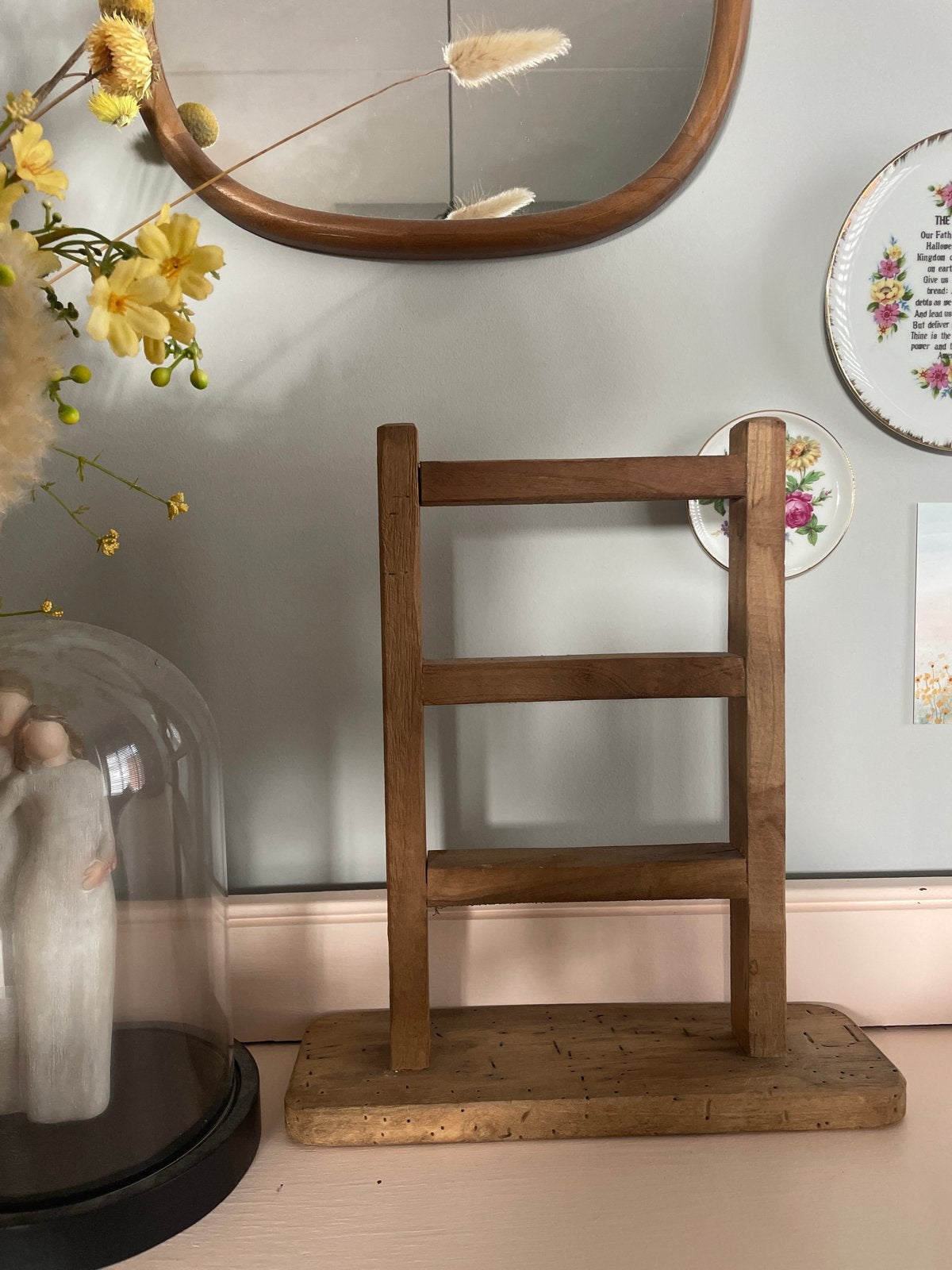 Decoratieve houten ladderstandaard, Ophalen of Verzenden
