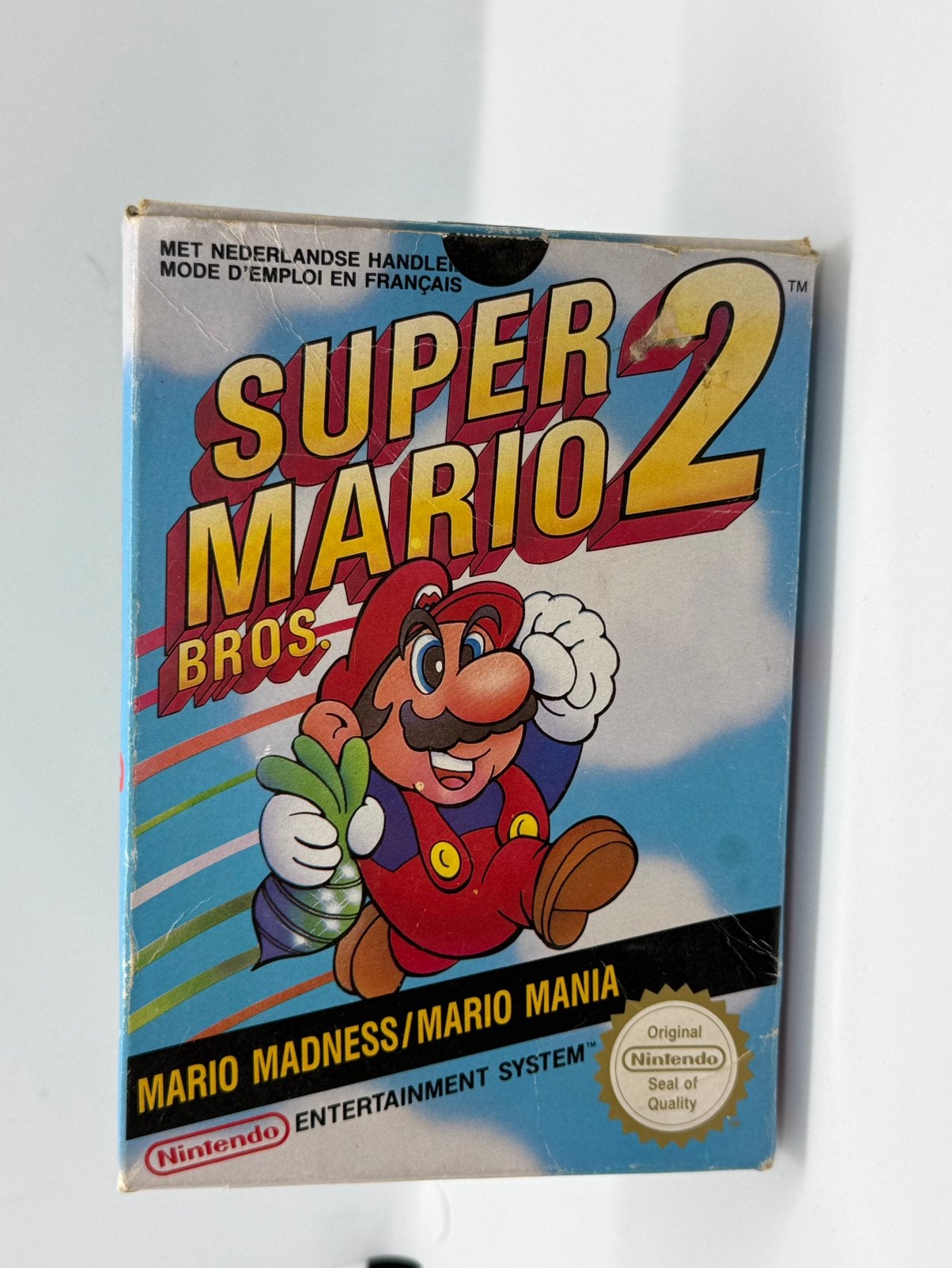 Super Mario Bros. 2 in doos, Spelcomputers en Games, Games | Nintendo NES, 1 speler, Zo goed als nieuw, Vanaf 3 jaar, Ophalen