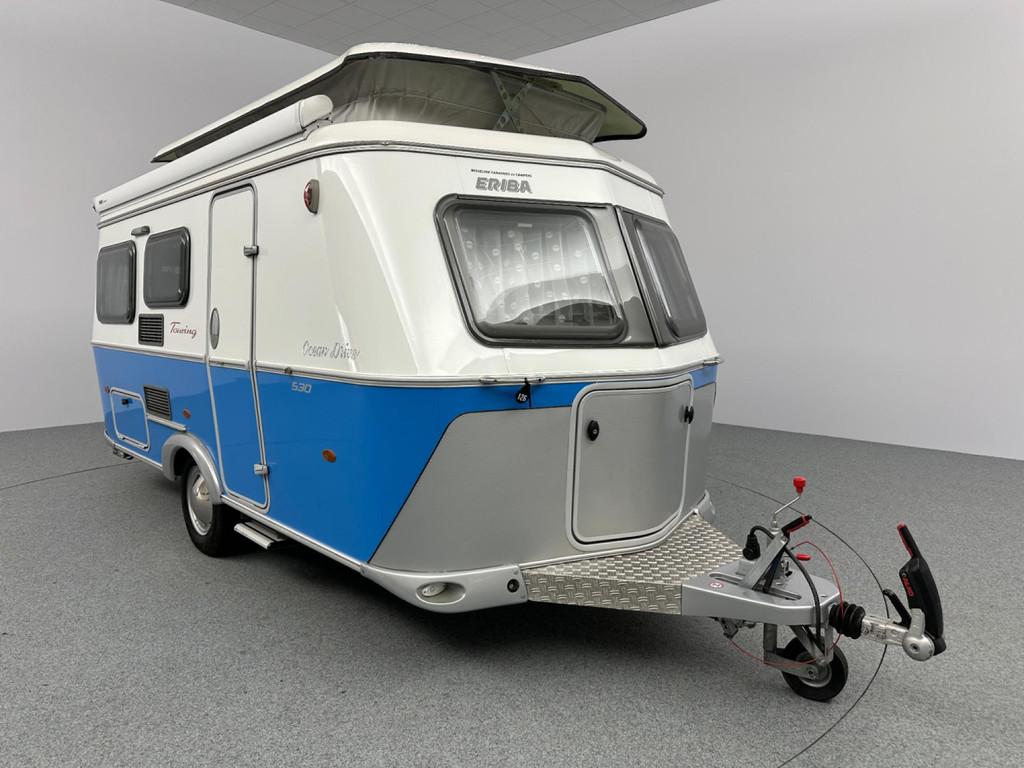 Eriba Touring Troll 530 Ocean Drive Cassetteluifel Mover, Caravans en Kamperen, Caravans, Mover, Vast bed, Bedrijf, 5 tot 6 meter