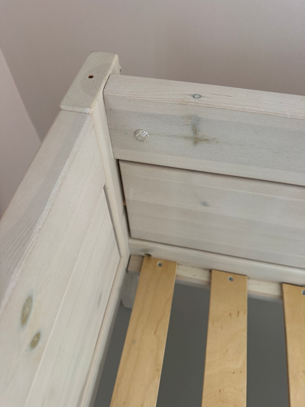 Lifetime whitewash (kinder)bed, Ophalen, Gebruikt, 90 cm, Eenpersoons