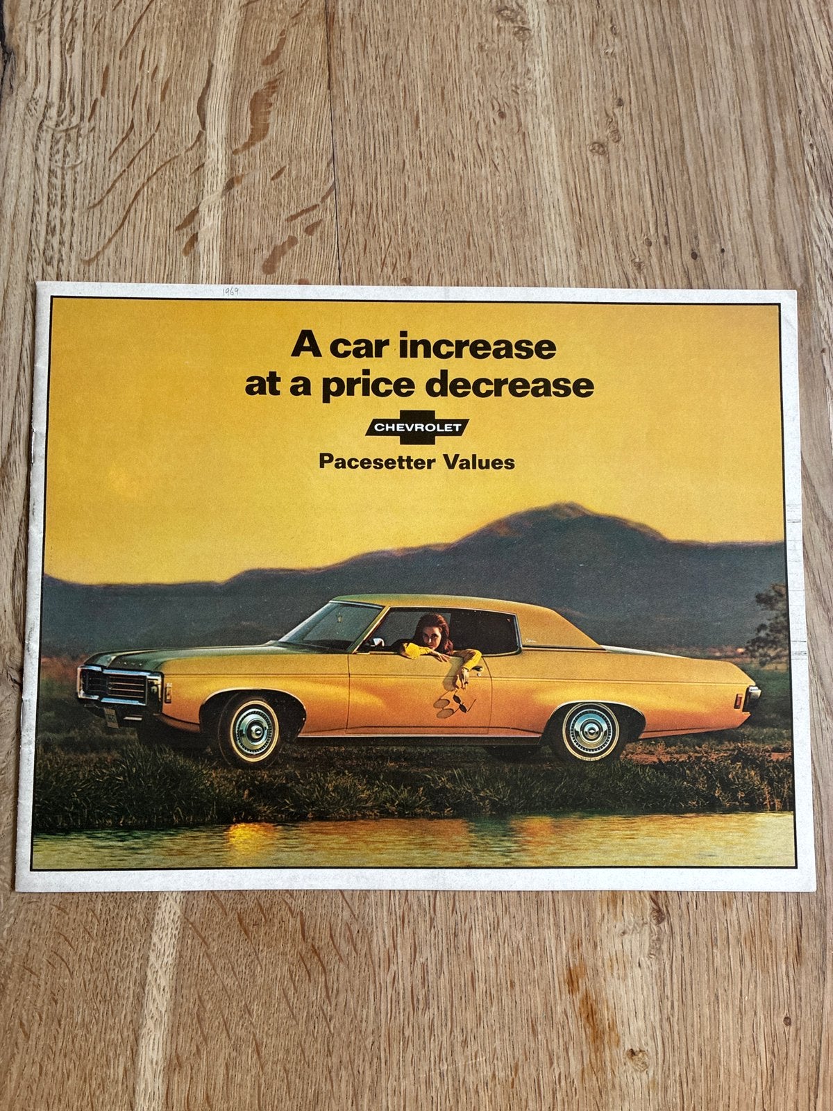 1969 Chevrolet mailer brochure, Boeken, Auto's | Folders en Tijdschriften, Verzenden, Zo goed als nieuw, Chevrolet