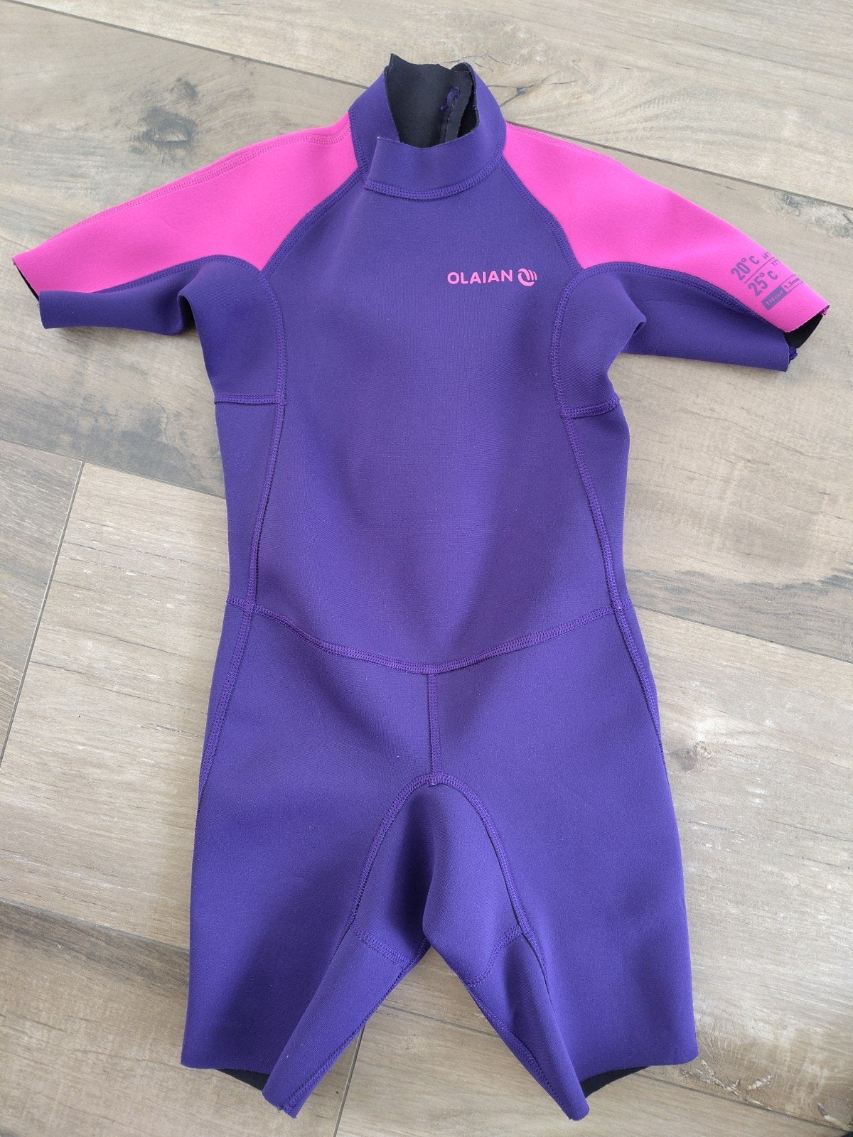 OLAIAIN Kinder Wetsuit, shorty - Paars/Roze (8 jaar), Watersport en Boten, Watersportkleding, Wetsuit, Kind, Ophalen of Verzenden