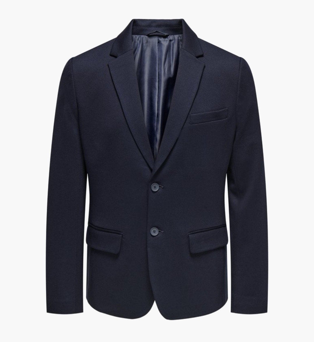 Only & Sons Donkerblauwe Slim Fit Blazer Maat M, Ophalen of Verzenden, Zo goed als nieuw, Only & Sons, Maat 48/50 (M)