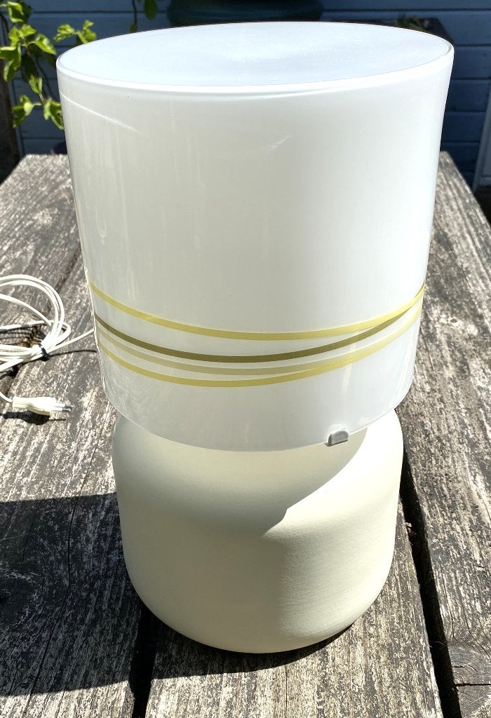 Leuke Limbo Ikea type B0214 Lamp - vintage retro modern, Glas, Met schakelaar, Wit, IKEA