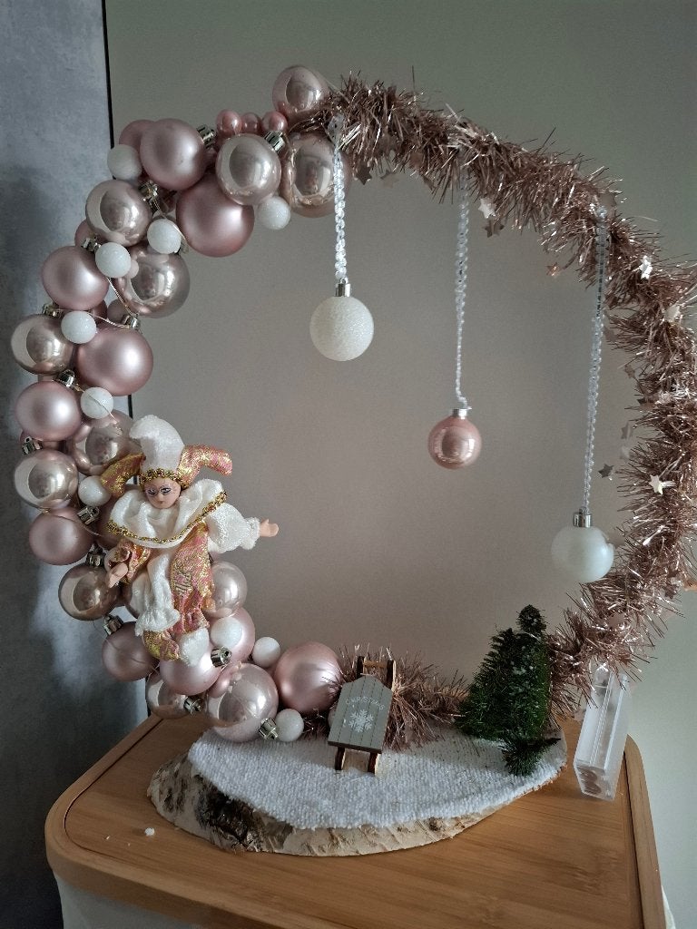 Mooie kerstspullen rose,grijs,zilver, Ophalen, Zo goed als nieuw