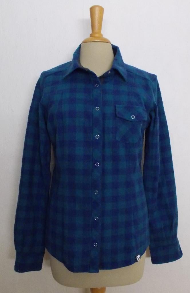 100% merino wollen blok blouse van dure merk Ortovox! M, Verzenden, Zo goed als nieuw, Maat 38/40 (M), Blauw