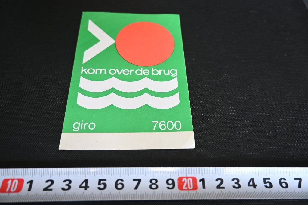 sticker Kom over de brug Giro 7600, Verzamelen, Ophalen, Zo goed als nieuw