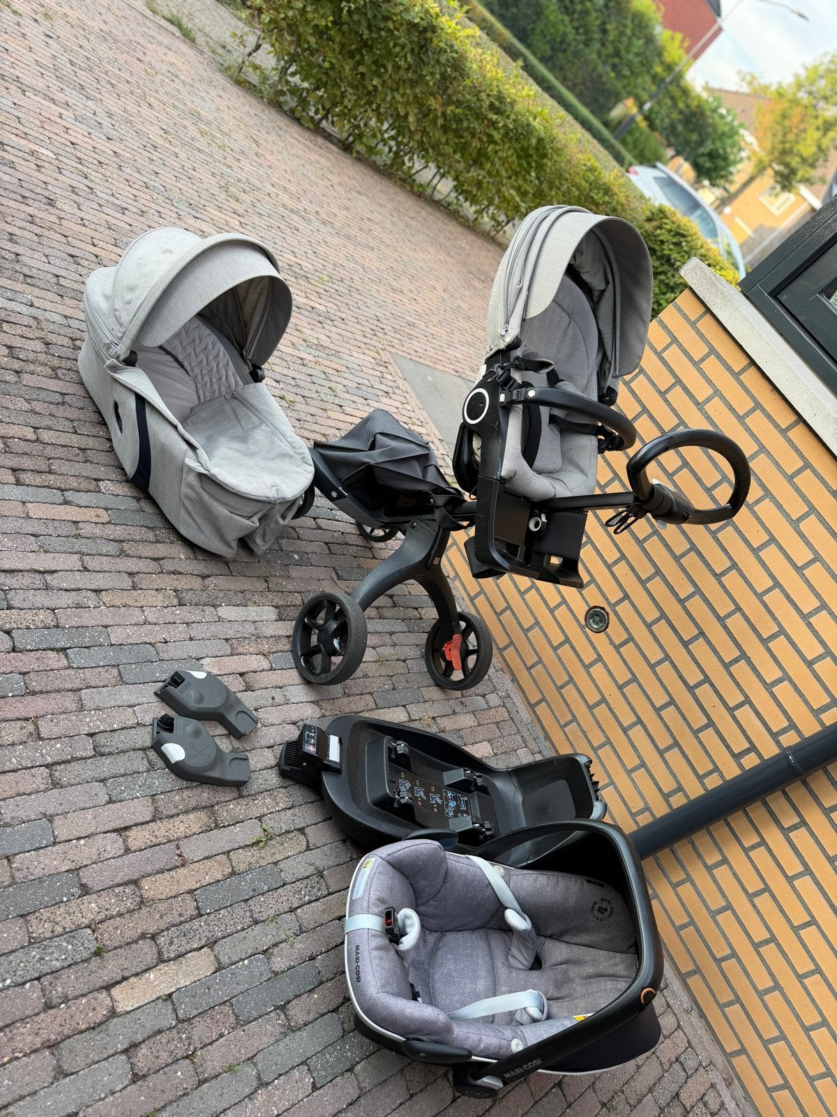 Stokke Xplory X Combiwagen met Maxi-Cosi en ISOfix, Zo goed als nieuw, Combiwagen, Met autostoeltje, Ophalen