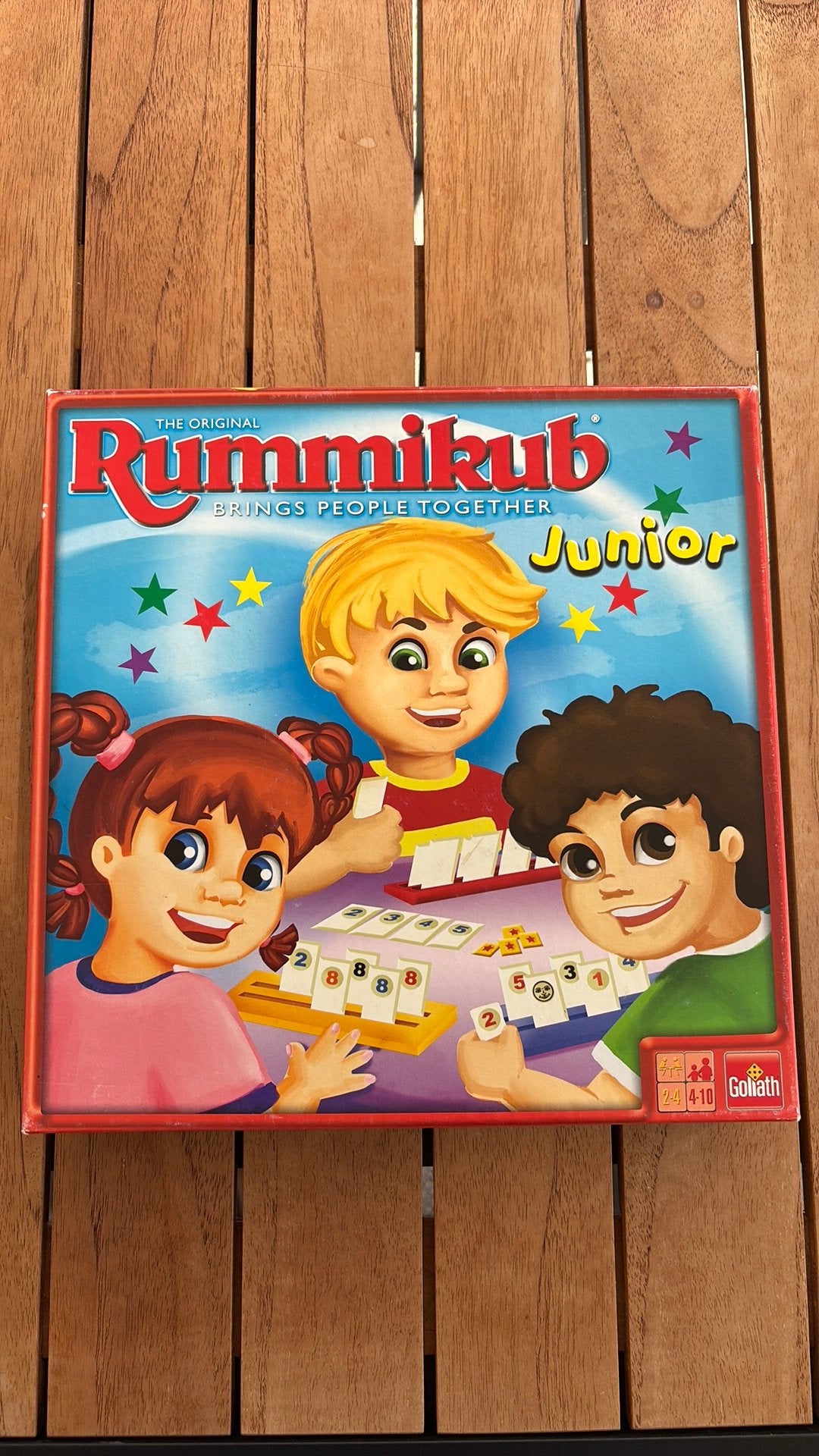 Rummikub Junior - Het originele cijferspel voor kinderen, Drie of vier spelers, Ophalen, Zo goed als nieuw