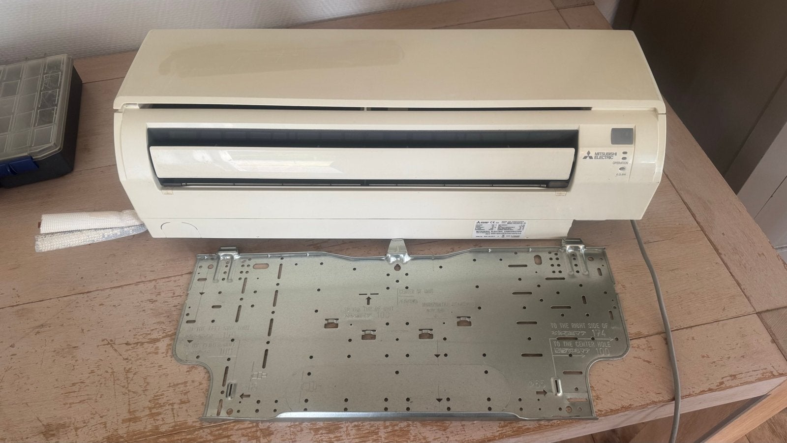 Mitsubishi Electric airco Wandairco, Gebruikt, Minder dan 60 m³, 3 snelheden of meer, Ophalen of Verzenden