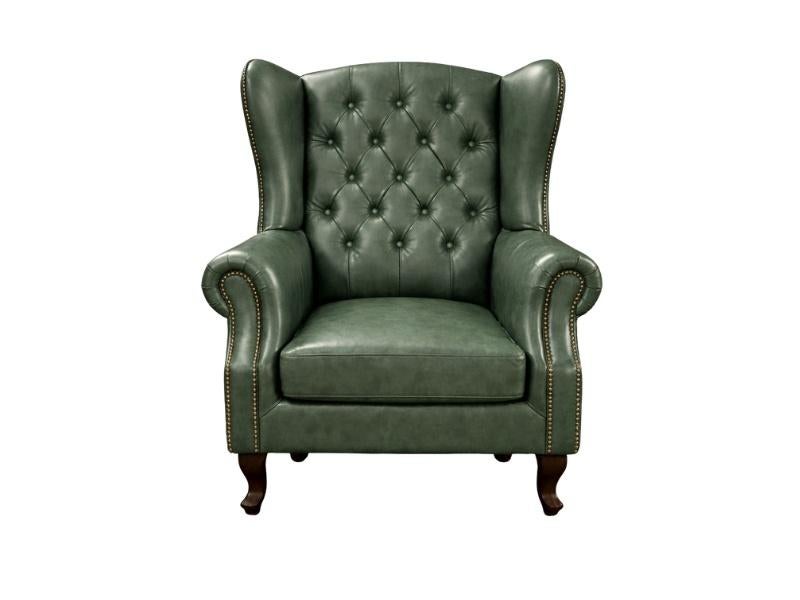 Chesterfield Wing Chair Groen | Kleine schade, Info@meubelcasa.nl, MeubelCasa, Nieuw, Ophalen of Verzenden