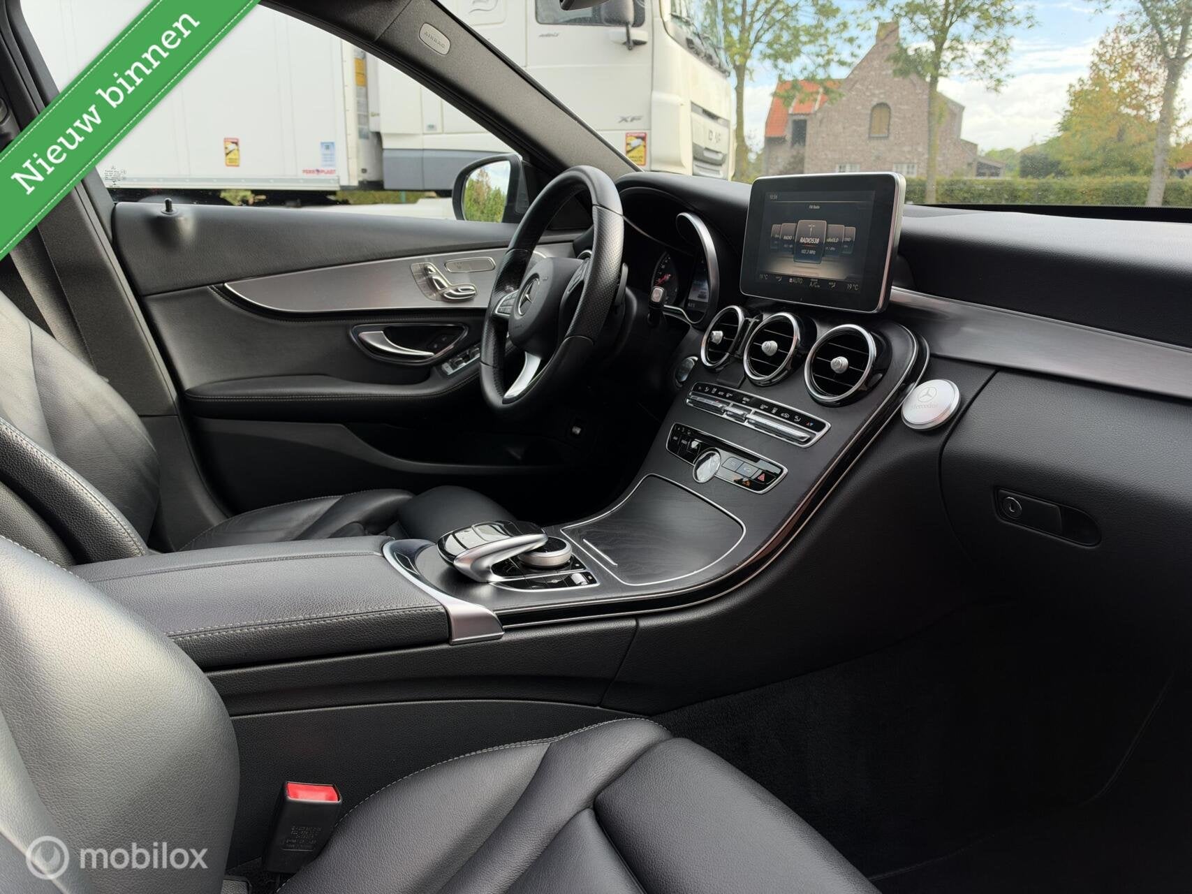 Mercedes C-klasse C350 e Panorama Leder Burmester Memory Led, Achterwielaandrijving, Gebruikt, Leder, Bedrijf