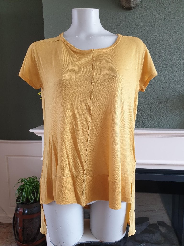High Everyday Couture okergele top shirt mt S 36, HIGH Use, Verzenden, Geel, Gedragen