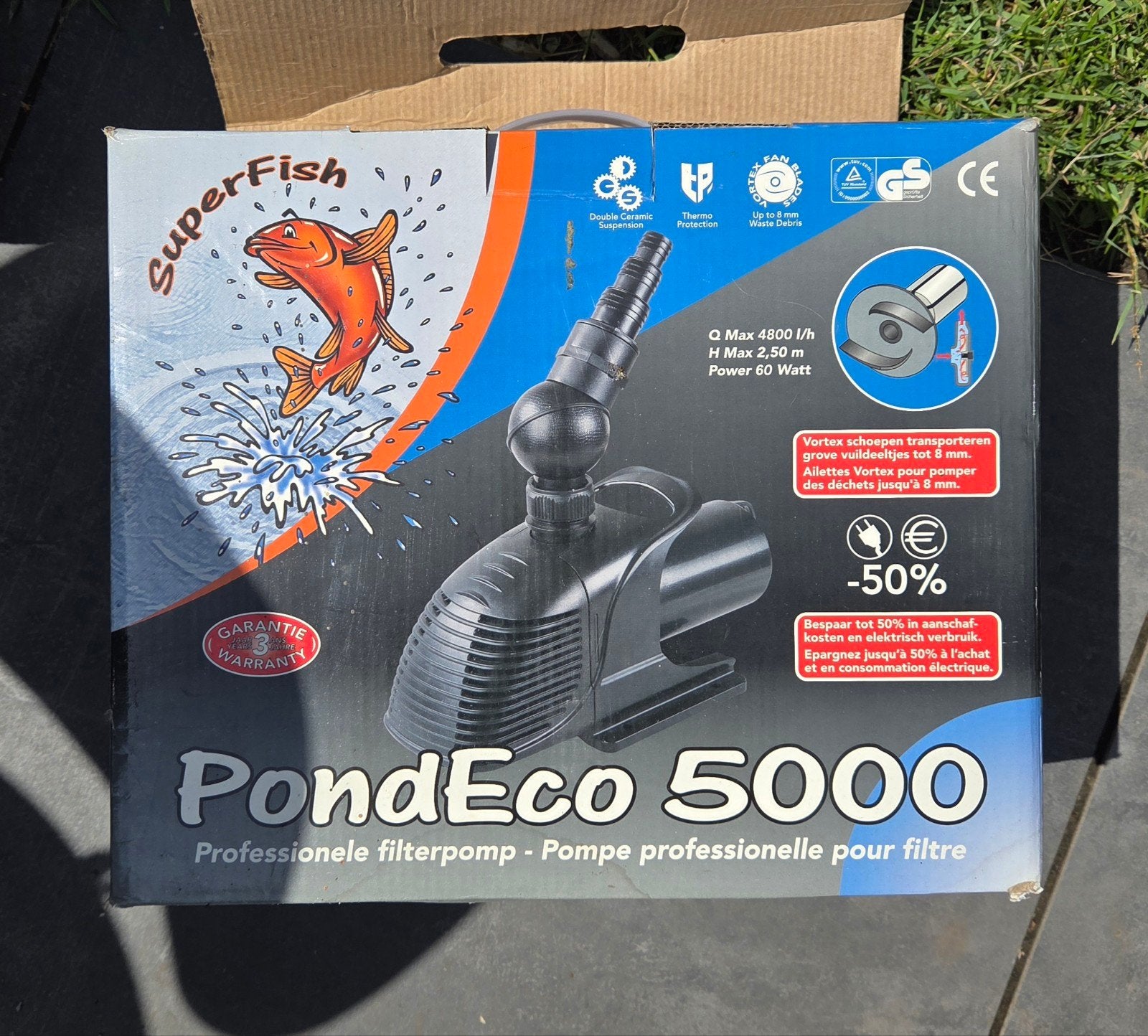 SuperFish PondEco 5000 Professionele Filterpomp, Ophalen of Verzenden, Nieuw