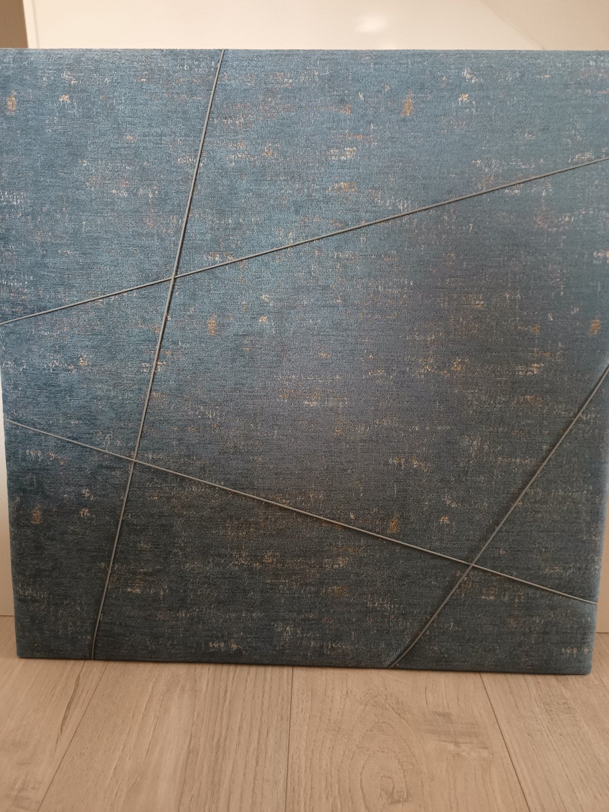Dock Four paneel 60x60 cm Velours Nostalgia, Blauw, Ophalen of Verzenden, Zo goed als nieuw, Modern