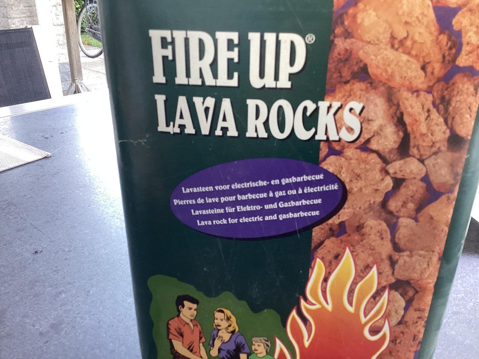 Lavastenen fire-up voor elektrische- en gasbarbecue, Ophalen, Zo goed als nieuw