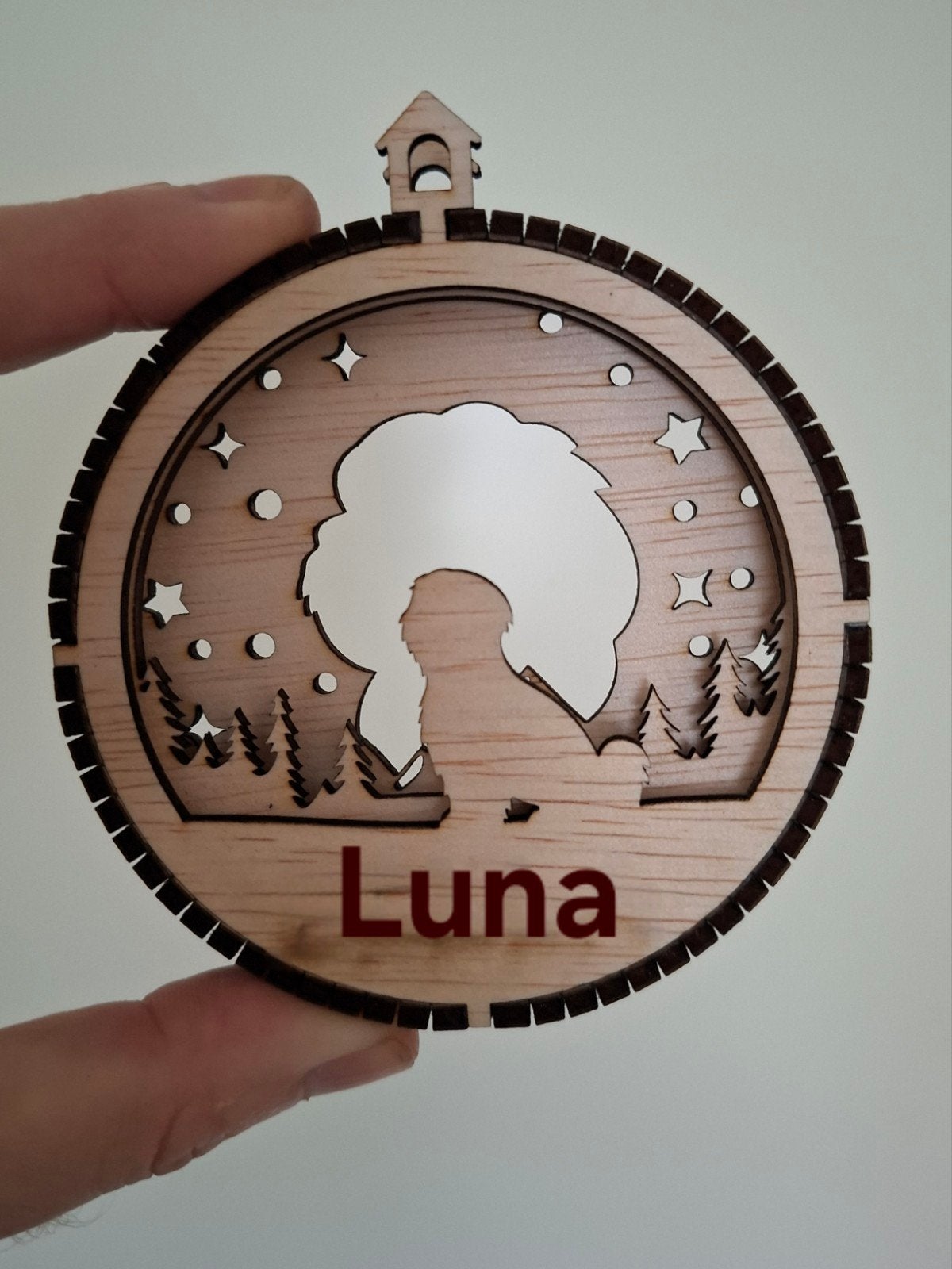 Houten kerstbal met uw eigen hond in 3D, Diversen, Ophalen of Verzenden, Nieuw