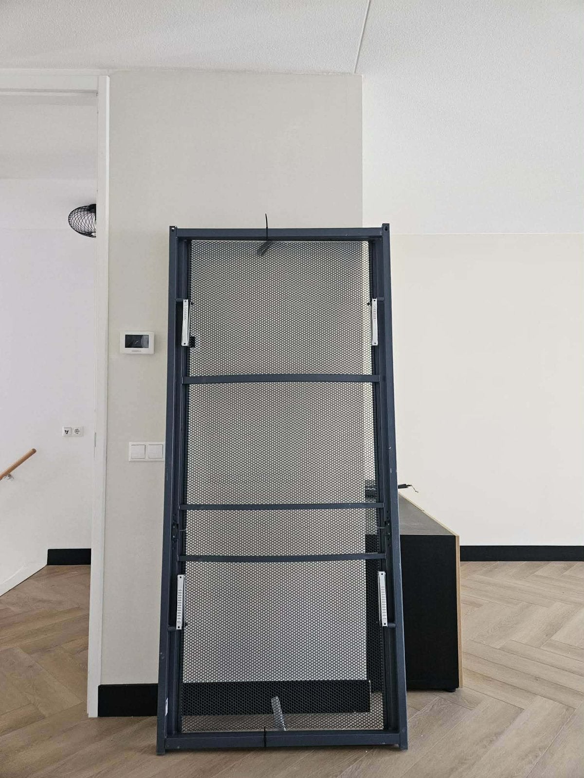 IJzeren matrasbodem Auping 2 stuks, Ophalen, 90 cm, Eenpersoons, Zwart