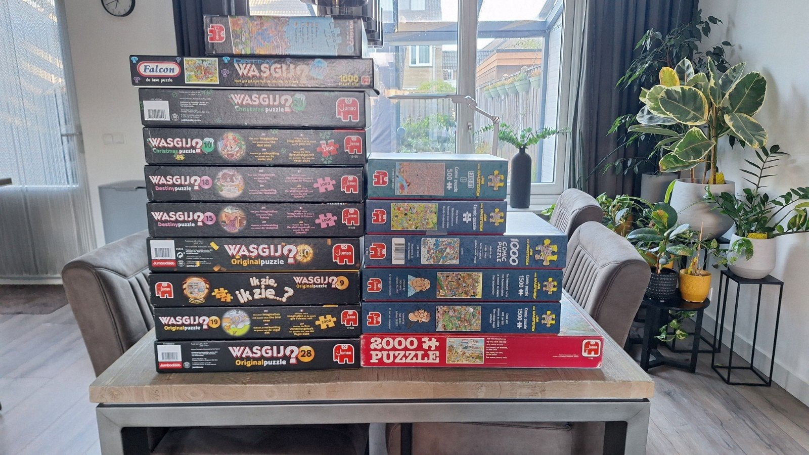 Jan van haasteren en wasgij puzzels, Ophalen of Verzenden, 500 t/m 1500 stukjes, Zo goed als nieuw