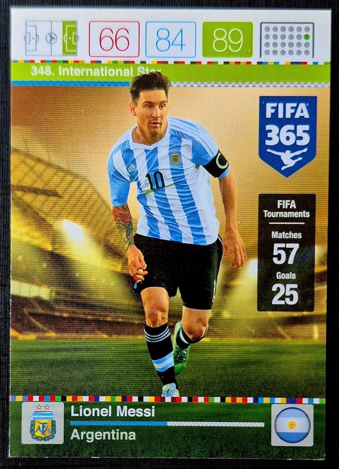 Panini Lionel Messi - Argentinië, 2015/2016, Ophalen of Verzenden, Zo goed als nieuw, Plaatje