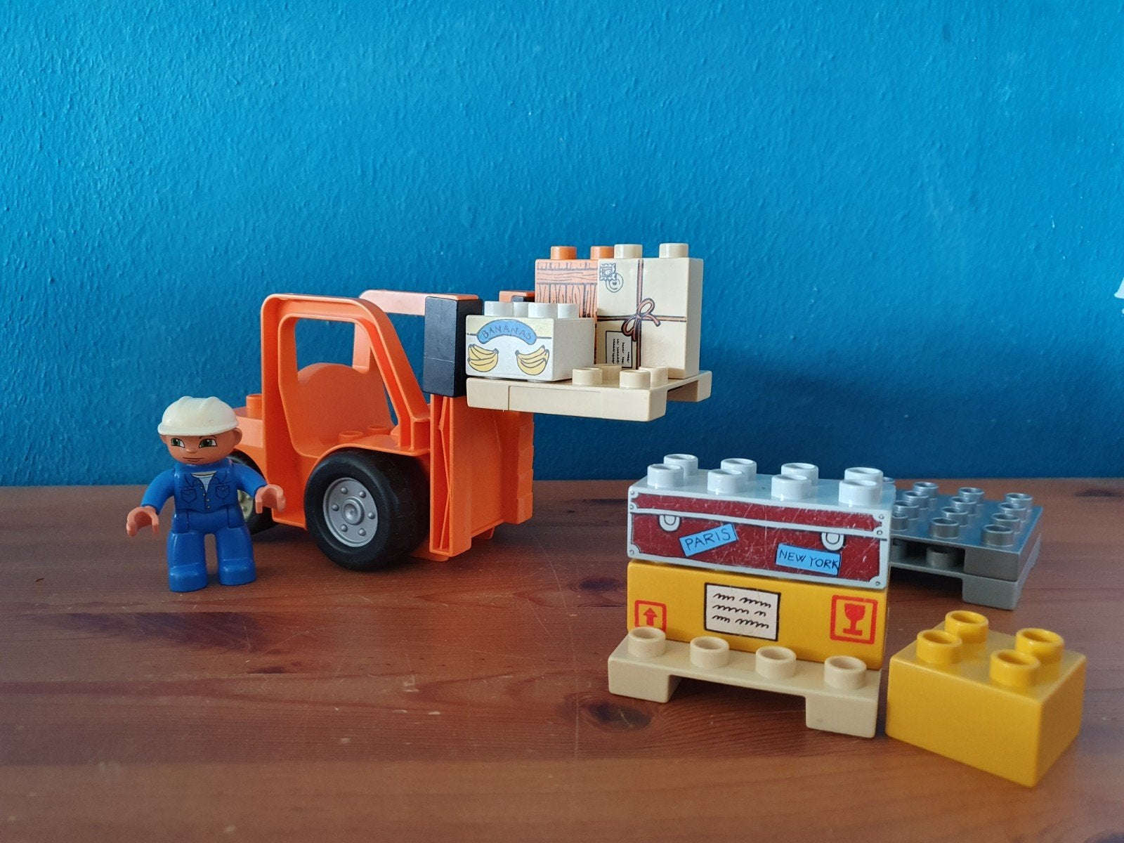 Duplo Heftruck 4685 compleet, Ophalen of Verzenden, Zo goed als nieuw, Duplo