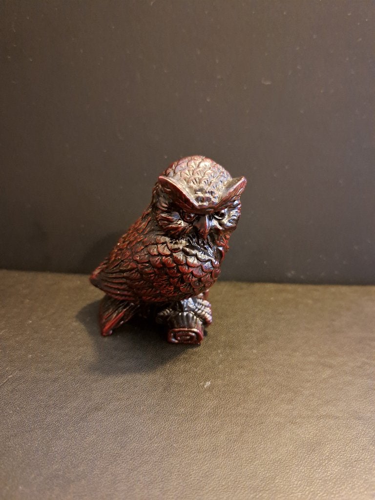Uil beeldje - Roodbruin - Decoratie, Ophalen of Verzenden, Zo goed als nieuw, Dier