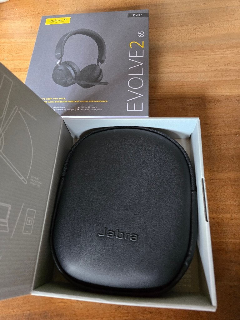 Jabra Evolve2 65 met bluetooth zender, Ophalen, Jabra GN, Nieuw, On-ear
