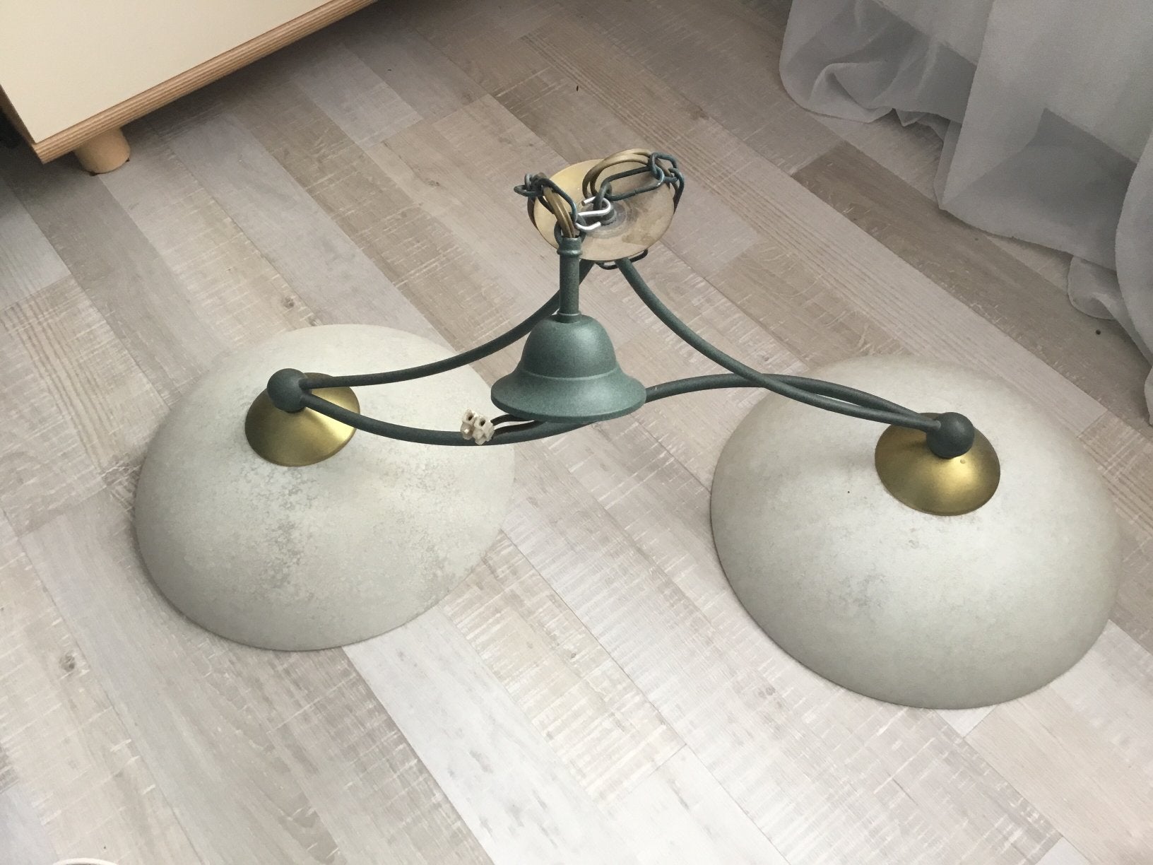 Eetkamer lamp hanglamp, Huis en Inrichting, Lampen | Hanglampen, Ophalen, Gebruikt, Sjiek, Metaal