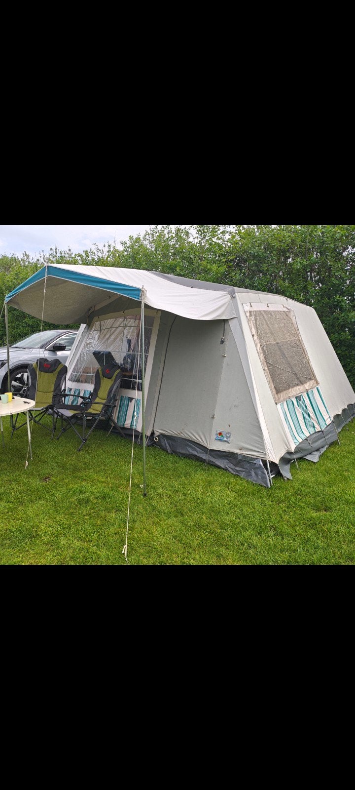 vintage Brand Karibic tent, Caravans en Kamperen, Tenten, Ophalen of Verzenden, Gebruikt, Tot en met 4