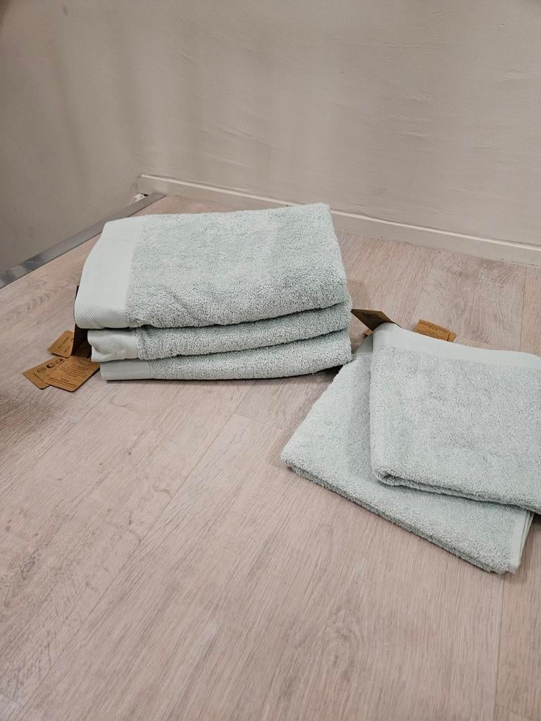 Nieuwe Walra badlakens en badhanddoeken set, Ophalen, Nieuw, Groen, Handdoek