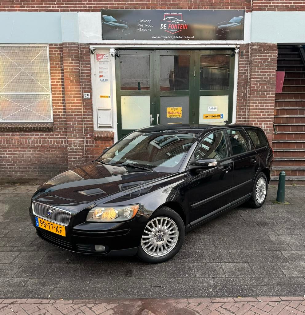 Volvo V50 1.8 2007 Airco/Cruise/Boekjes, Auto's, Voorwielaandrijving, 1281 kg, Zwart, 4 cilinders