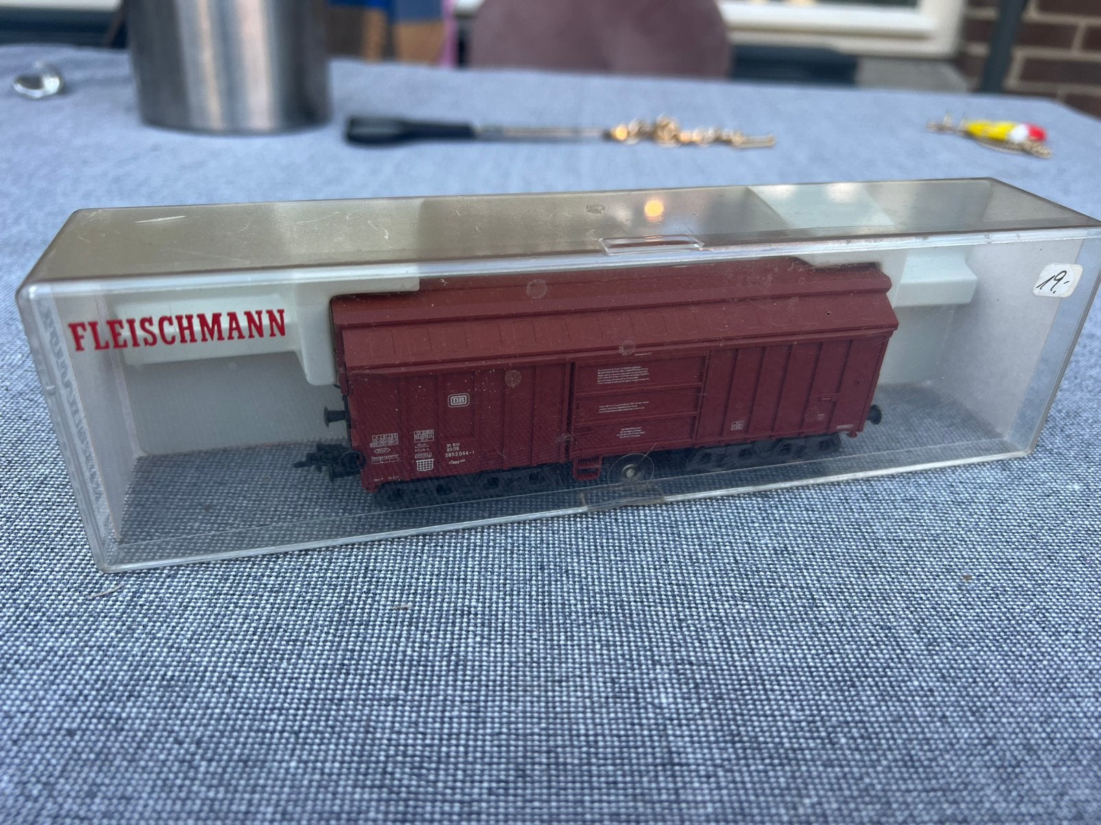 Fleischmann 5388 H0 – DB Taes 887 zwenkdakwagen, Gelijkstroom, Fleischmann, Wagon, Ophalen of Verzenden