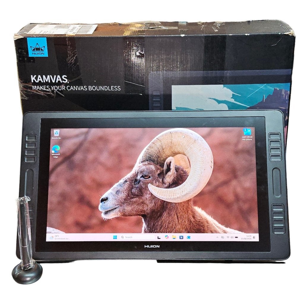 Huion Kamvas Pro 20 Teken Tablet | Zeer nette staat in doos, Multi-touch, Ophalen of Verzenden, Zo goed als nieuw, Bedraad