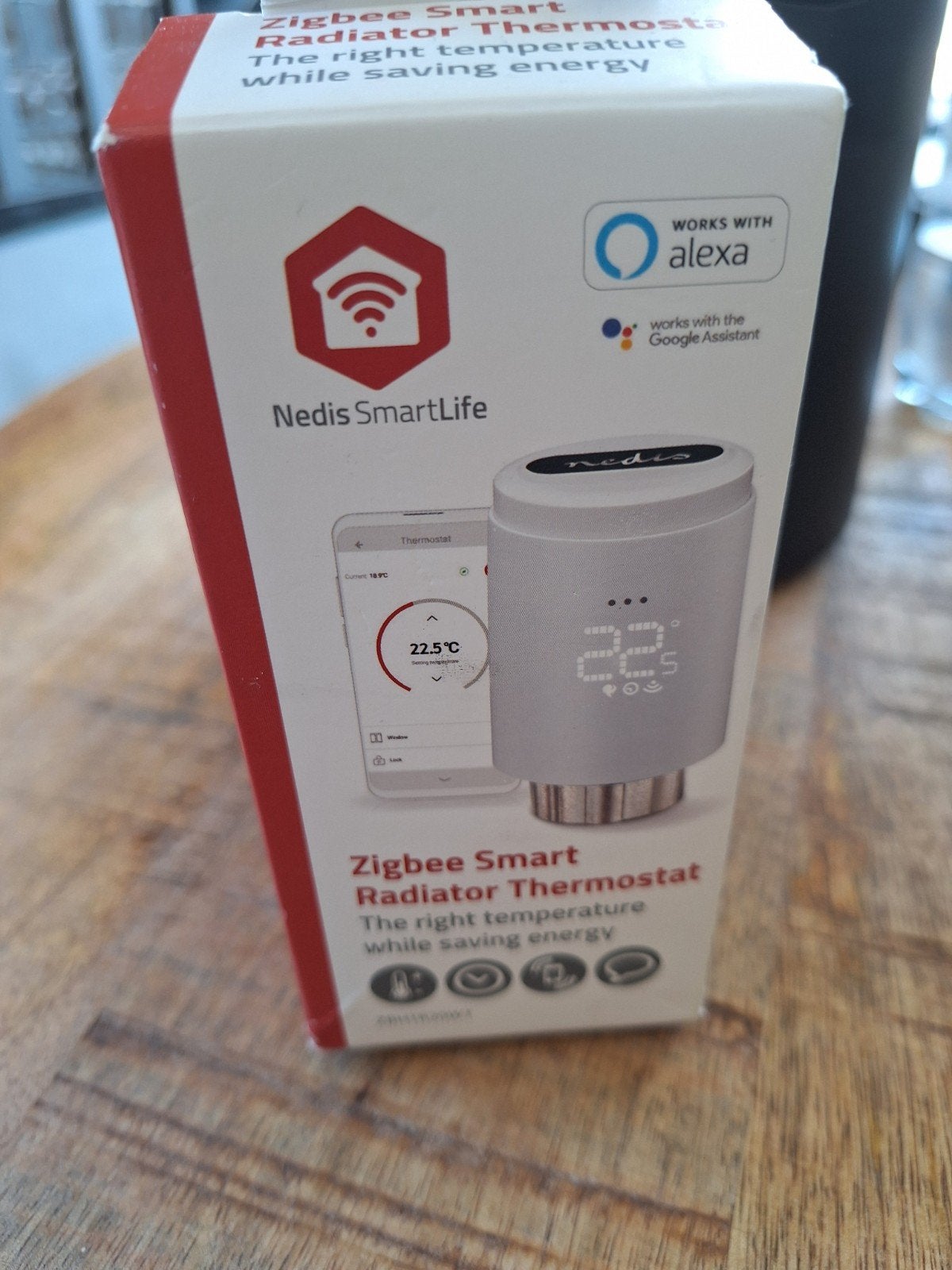 Nedis SmartLife Zigbee Slimme Radiator Thermostaat, Doe-het-zelf en Verbouw, Thermostaten, Ophalen of Verzenden, Slimme thermostaat