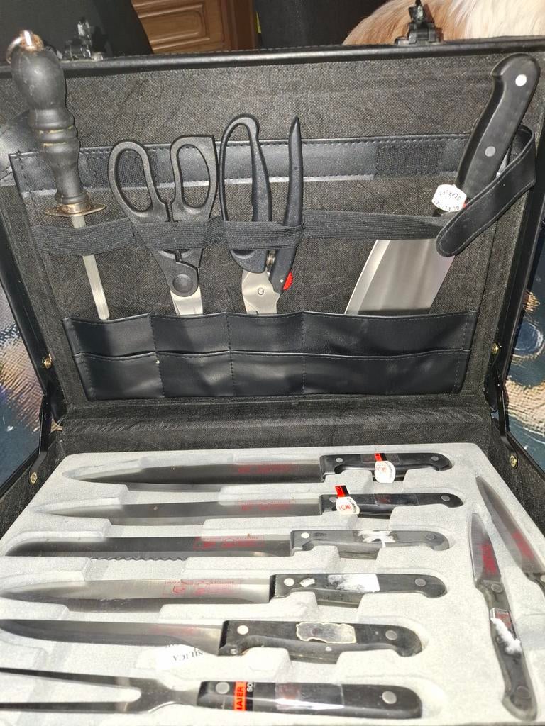 Maier & Schulze Solingen Hobbykoch-Koffer Messerset, Ophalen of Verzenden, Nieuw, Rvs of Chroom