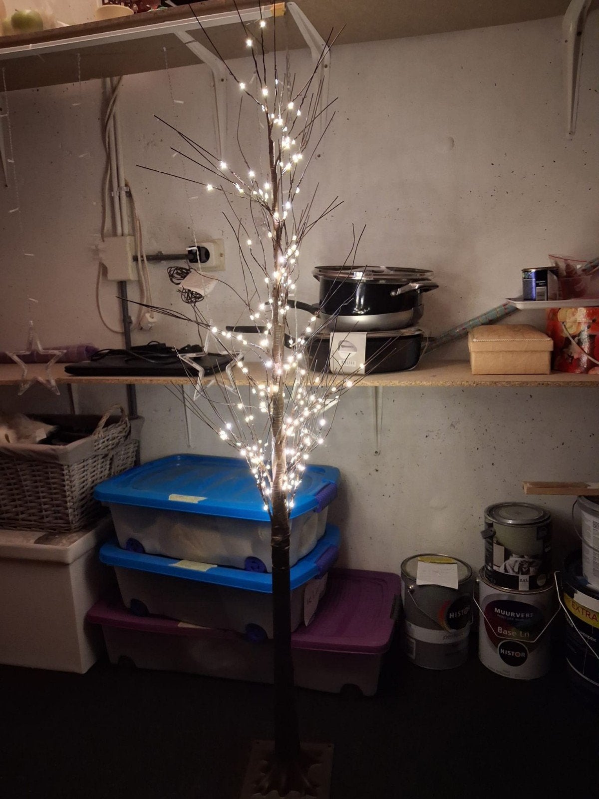 Te koop led boompje, Ophalen
