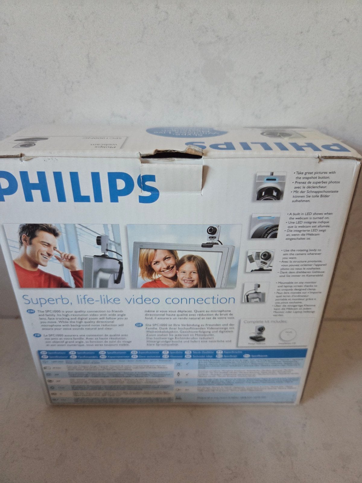 Philips webcam spc1000nc, Computers en Software, Webcams, Ophalen of Verzenden, Zo goed als nieuw