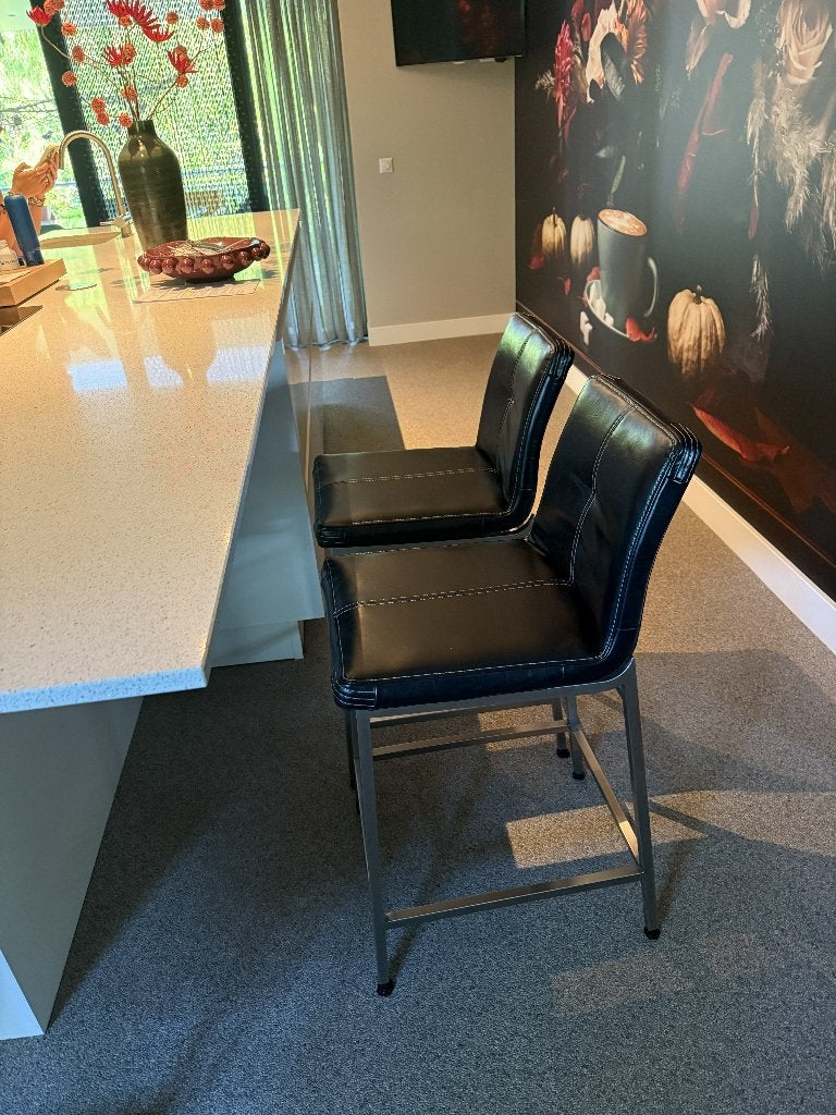 4 barkrukken, Huis en Inrichting, Barkrukken, Ophalen, Gebruikt, 60 tot 90 cm, Metaal