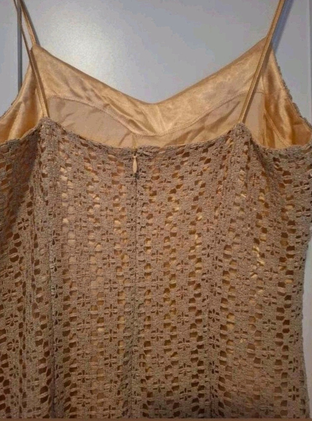 Ana Sousa Elegante Goud/Champagne Jurk - Maat 36, Kleding | Dames, Jurken, Ophalen of Verzenden, Zo goed als nieuw, Maat 36 (S)