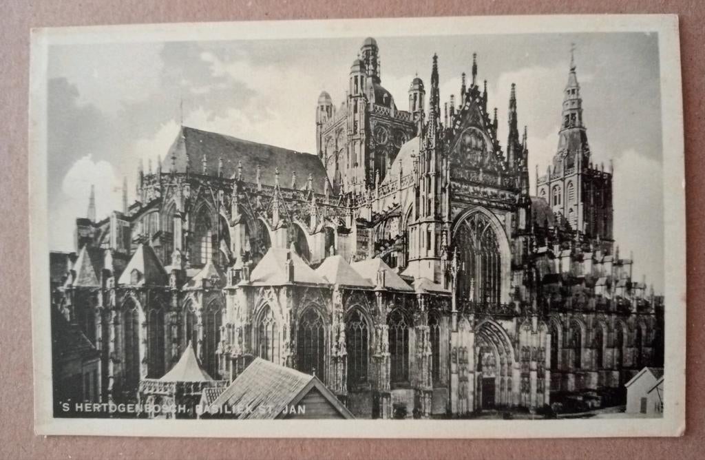 Oude Fotokaart ansichtkaart 's-Hertogenbosch Den Bosch, Ophalen of Verzenden, Voor 1940, Zo goed als nieuw, Overige onderwerpen