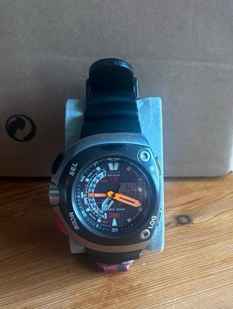 Citizen Promaster Aqualand Eco-Drive Duikhorloge, Sieraden, Tassen en Uiterlijk, Horloges | Heren, Gebruikt, Staal, Kunststof